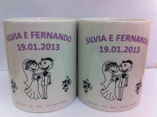 Caneca personalizada de casamento