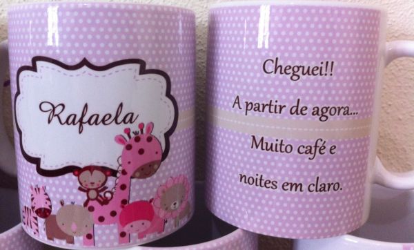 Caneca personalizada de nascimento