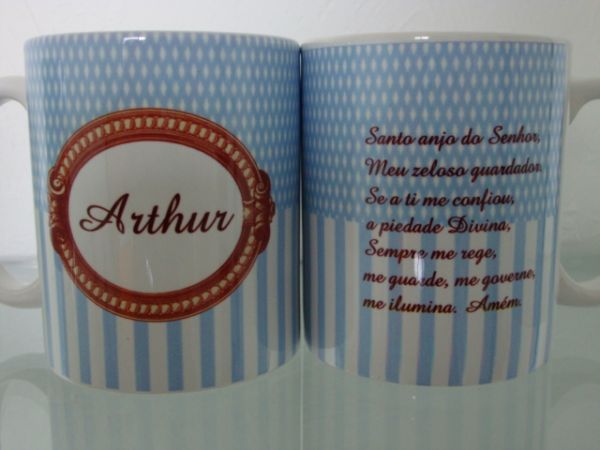 Caneca personalizada de batizado