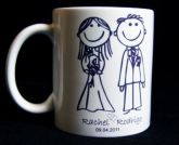 Caneca personalizada de casamento