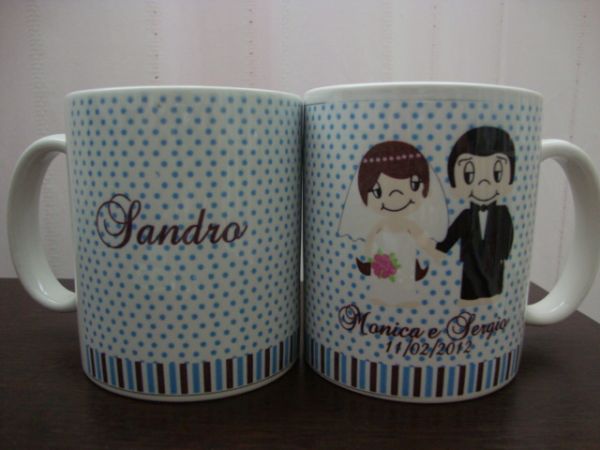 Caneca personalizada de casamento