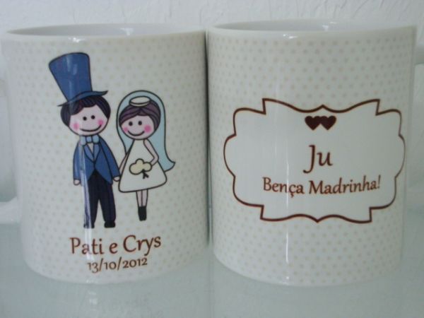 Caneca personalizada de casamento