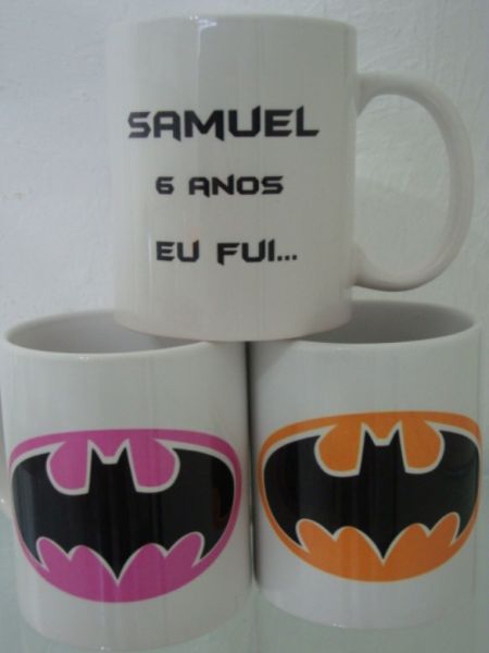 Caneca personalizada de aniversario Batman