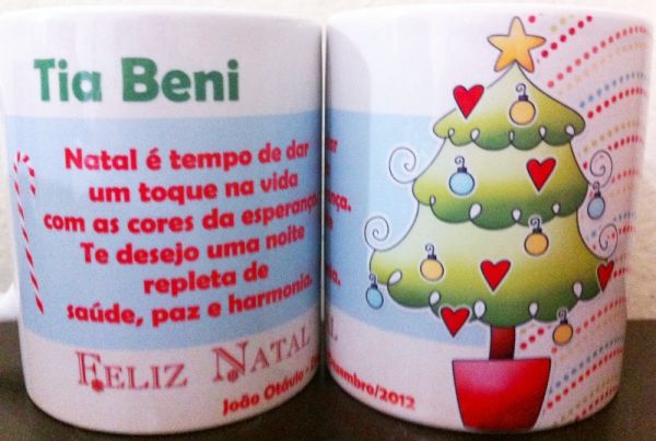Caneca personalizada de natal