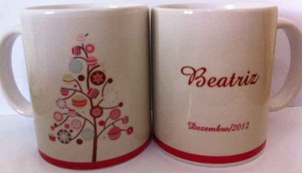 Caneca personalizada de natal