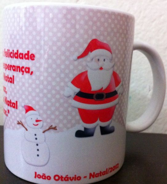 Caneca personalizada de natal