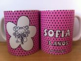 Caneca personalizada de aniversario menininha