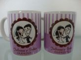 Caneca personalizada de casamento