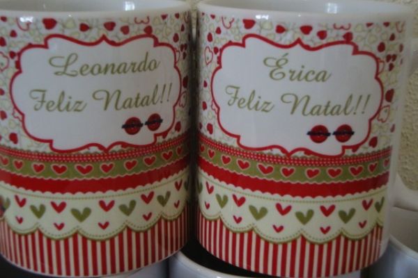 Caneca personalizada de natal