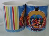 Caneca personalizada de aniversario Turma do Mickey