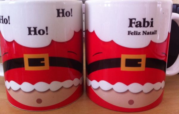 Caneca personalizada de natal