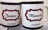 Caneca personalizada de casamento