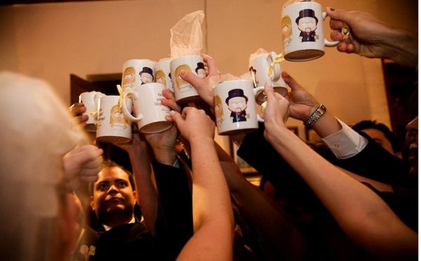 Caneca personalizada de casamento