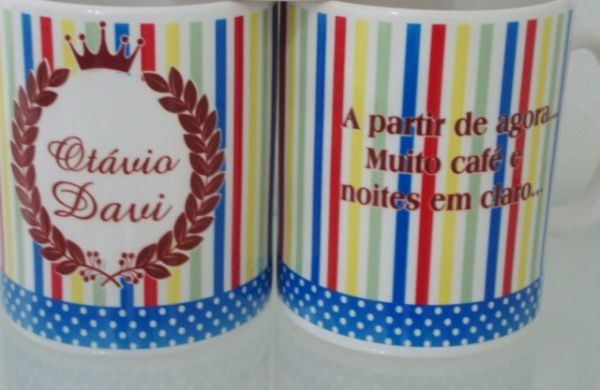 Caneca personalizada de nascimento