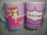 Caneca personalizada de aniversario Cha das Amigas