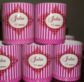 Caneca personalizada de aniversario 15 anos Julia