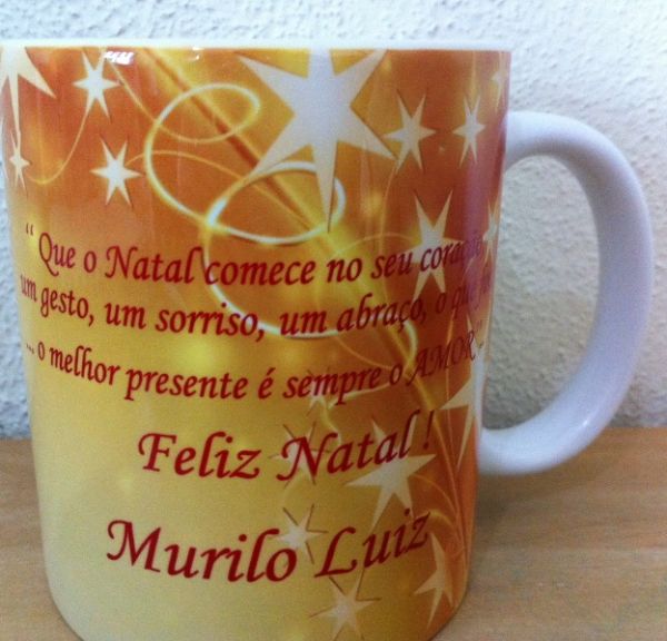Caneca personalizada de natal