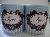 Caneca personalizada de nascimento